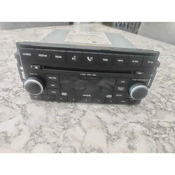Chrysler Dodge Jeep AM FM XM Radio 6 Disc DVD CD Player Receiver 05064922AF - Picture 3 of 3